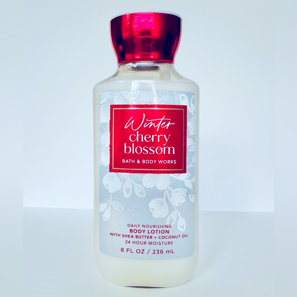 Bath & Body Winter cherry blossom nourishing body lotion shea butter coconut oil